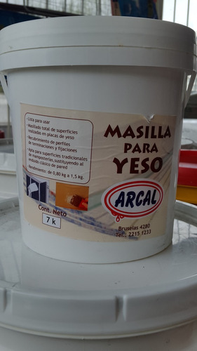 Masilla Para Yeso  1 Kg Construcción Paredes De Yeso