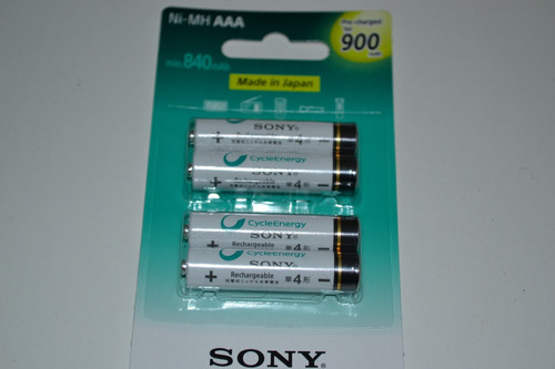 Pilha Palito Aaa Sony Recarregavel 900 Mah Original (nova)