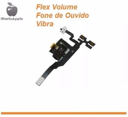 Flex Volume Vibra Fone Earphone  Mute iPhone 4s Original