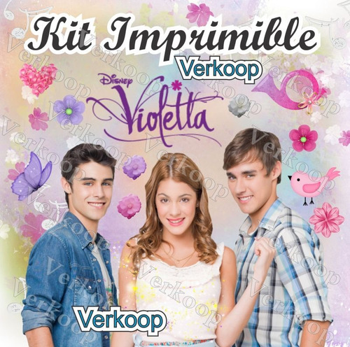 Kit Imprimible Violetta De Disney Marcos Frames Tarjetas