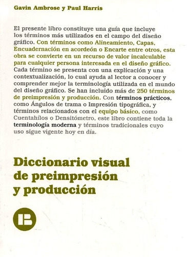 Diccionario Visual De Preimpresión Y Producción (nuevo)
