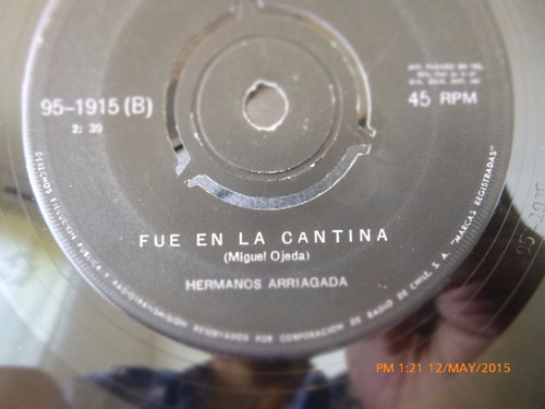 Vinilo Single De Los Hermanos Arriagada - Guarac ( S6 (Usado)