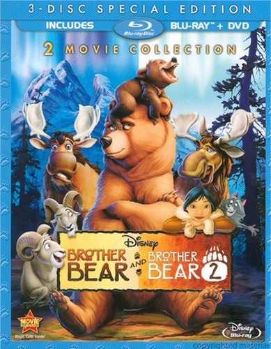 Blu-ray + Dvd Brother Bear 1 & 2 / Tierra De Osos 1 & 2