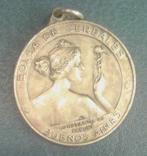 Medalla Homenaje Bolsa De Cereales 1854 1954 Buenos Aires