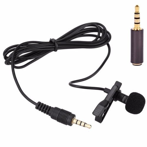 Micrófono Lavalier Solapa De Clip Para Celular Tableta