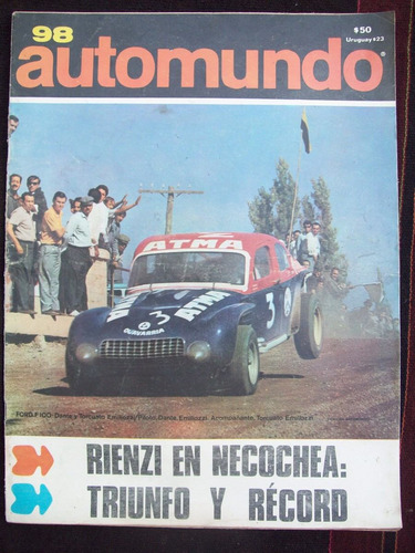 Automundo 98 21/3/67 Rienzi En Necochea Ford F 100 Emiliozzi