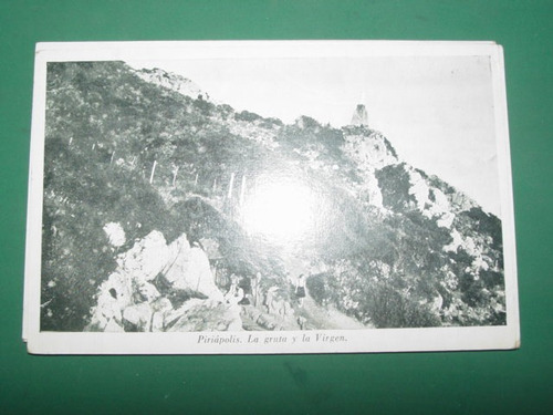 Tarjeta Postal Piriapolis Uruguay Postcard Gruta Y Virgen