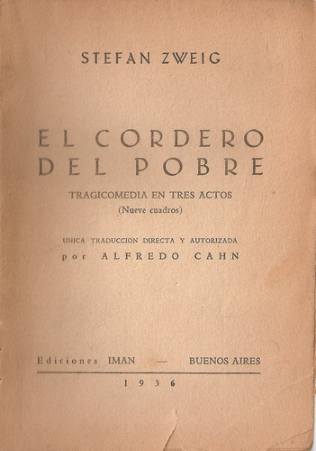 El Cordero Del Pobre - Zweig - Iman