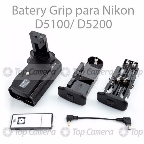 Battery Grip P/ Nikon D5100 D5200 + Controle Remoto