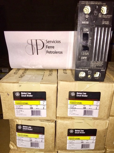 Breaker Tqd 2x125, 2x150,2x175,2x200 General Electric