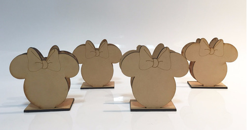 Imagen 5 de 6 de 10 Servilleteros Figuras Candybar Cumpleaños Mdf Fibrofacil