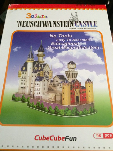 Rompecabezas 3d Neuschwanstein Castle