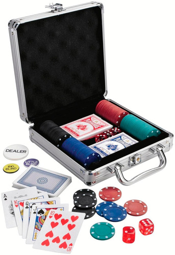 Set Poker Con 100 Fichas Estuche De Aluminio Y Envio Gratis