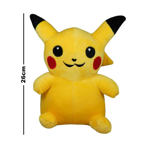 Pokemon Peluche 26 Cm Pikachu Pichu Ash Ketchum Amarillo