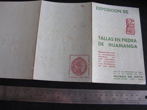 Burun Danga: Viejo Folleto Piedra De Huamanga B1-b10 Bhh (Usado)