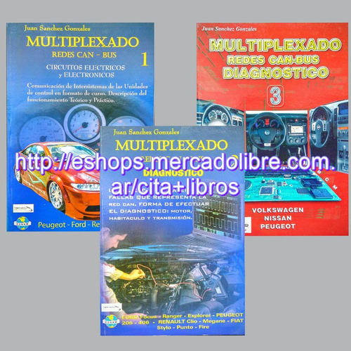 Oferta: 3 Libros Manuales Multiplexado 1 2 3 - Redes Can Bus