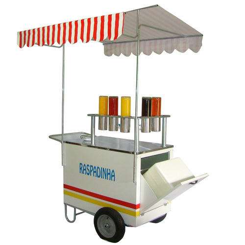 Carrinho De Raspadinha 1,00 Mt + Porta Litros 5 Sabor