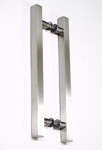 Puxador Inox Quadrado Esc 2,5x60cm Vidro/madeira/pivotante