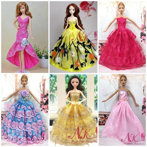 Roupas Vestido para Boneca Barbie e Similares