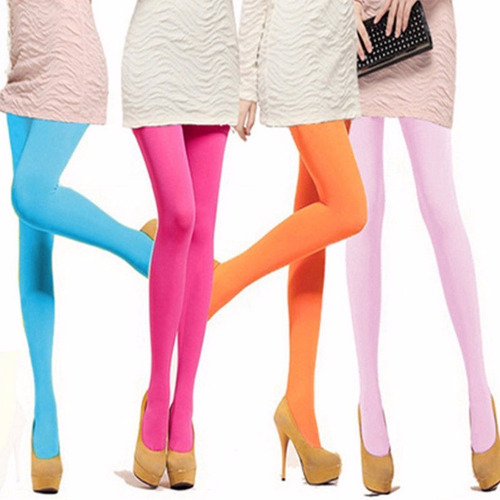 Pantimedias De Colores Gruesas Opaca Moda Japonesa Media