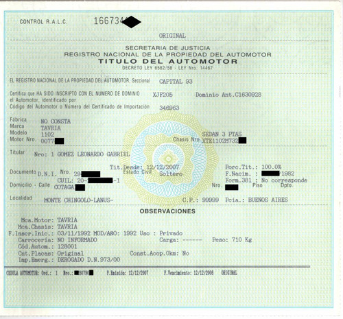 Sigueñal Original Tavria