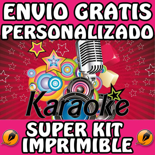 Kit Imprimible Karaoke Personalizado Candy Bar Trazarte