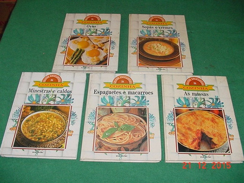 * Coleção - 5 Volumes De Culinária - Ricamente Ilustrada *