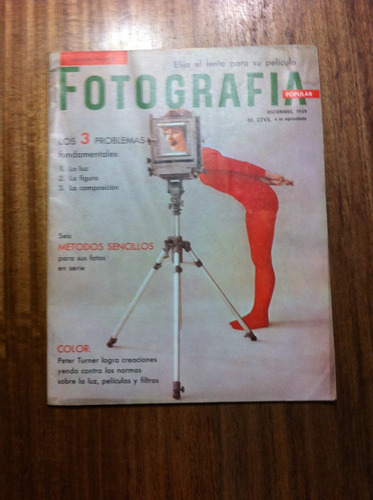 Revista Fotografía Popular Nº12  Antigua Diciembre Año 1959