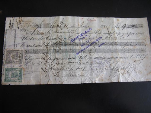 Mercurio Peruano: Antiguo Impreso Banco 1925 L92