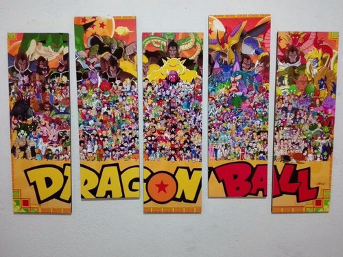 Dragon Ball Cuadro Todos Los Personajes Los Mejores.