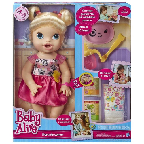 Boneca Baby Alive - Hora De Comer Loira