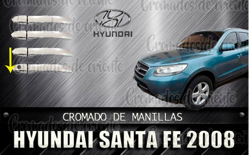 Cobertor Cromado De Manillas Hyundai Santa Fe