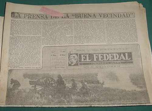 Diario El Federal 267 -31oct44 Guerra War Filipinas Rusia