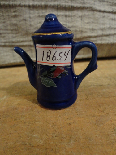 #18654 - Bibelot Bule Café Porcelana Azul Cobalto!!!