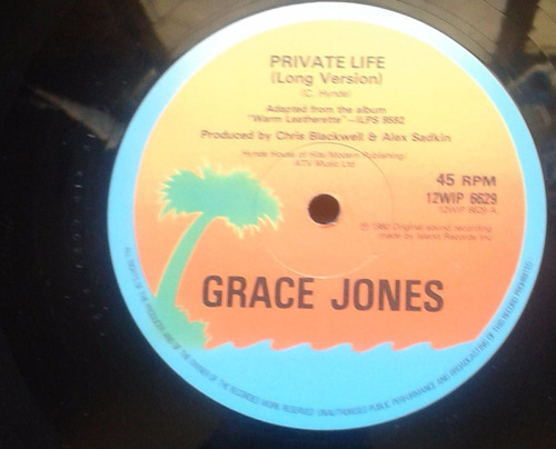 Vinilo Lp Grace Jones, Private Life