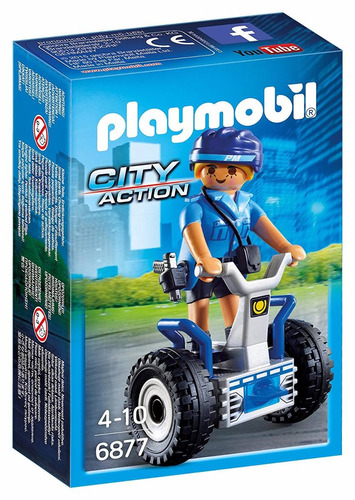 Playmobil Mujer Policia Con Segway 6877 Linea Policia Edu