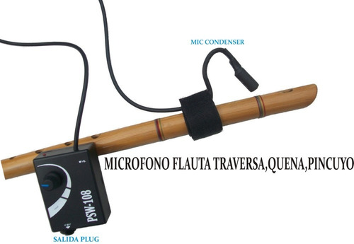 Imagen 1 de 3 de Microfono Quena,flauta Traversa,pincuyo