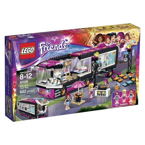 Lego Friends El Bus De La Estrella De Pop 41106