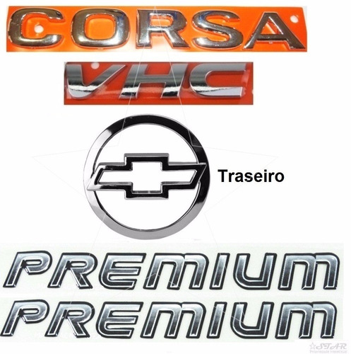 Símbolos Corsa Sedan Vhc + Premium + Mala - 2003 À 2007