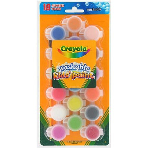 Crayola 18 Crisoles De Pintura Lavable