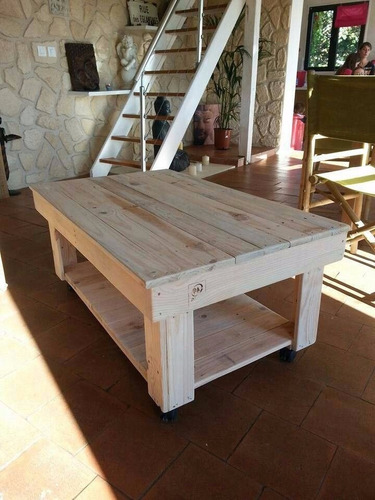 Mesa De Centro Llaria 105x72x55 Madera Pantano Pallet