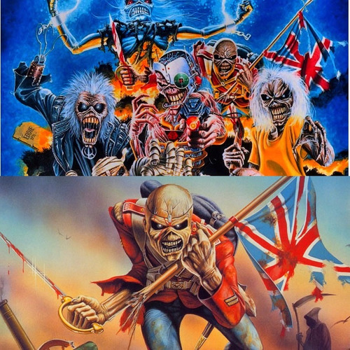 Adesivos Do Iron Maiden - Eddie Banda Rock Metal 3 Unids