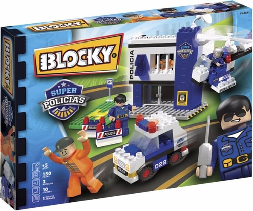 Blocky Super Policías 150 Piezas 0671 Mejor Precio!!
