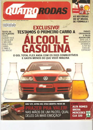 Lote De Revistas Quatro Rodas - Edição 2003 - Carros - Motos