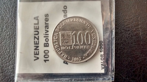 Moneda  Venezuela - 100 Bolivares 2002 (x598