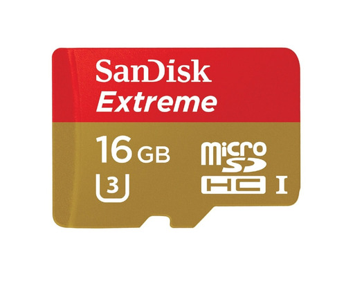 Micro Sd Hc 16gb Sandisk Extreme 4k 400x 60mb/seg U3 Gopro