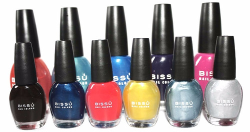 Esmalte Barniz Uñas Bissu 15ml Calidad Lote 25 Pzs No Saldo