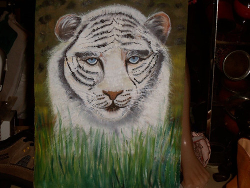 Pintura En Oleo Tigre