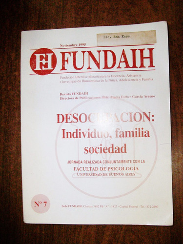 Revista Fundaih Nº7 - Nov. 1995