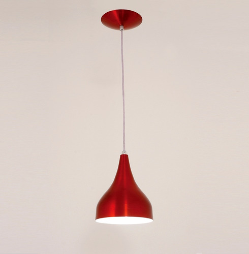 Lustre Pendente Ibiza 1l - Vermelho - Auremar -varias Cores